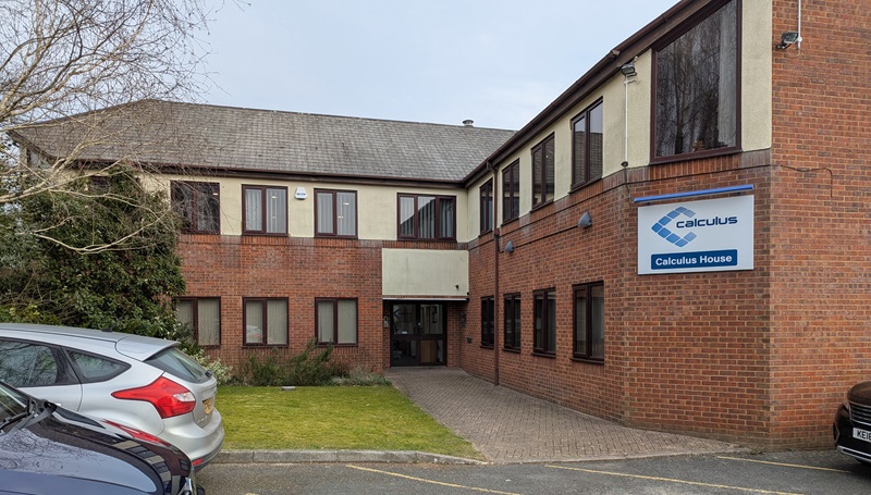 Calculus House as seen from its car park.